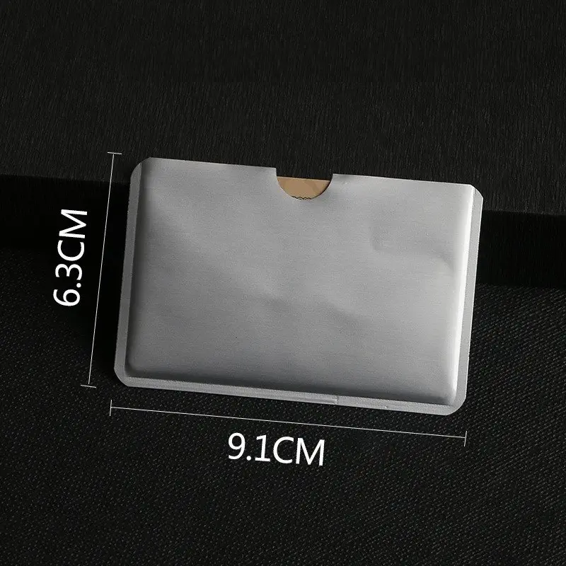 

5pcs Anti Rfid Wallet Blocking Reader Lock Bank Card Holder Id Bank Card Case