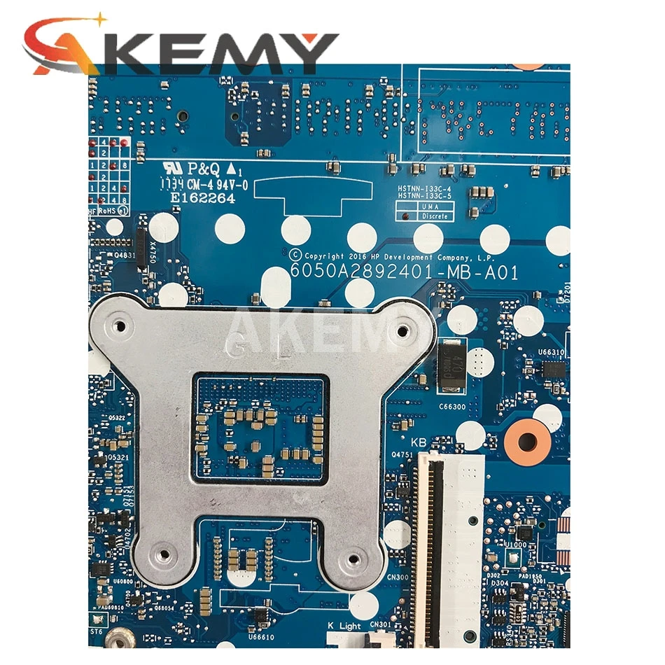 

Akemy Laptop Motherboard For HP EliteBook 850 840 G3 832429-601 832429-001 6050A2822301-MB-A01 SR2F1 I7-6600U CPU Main board