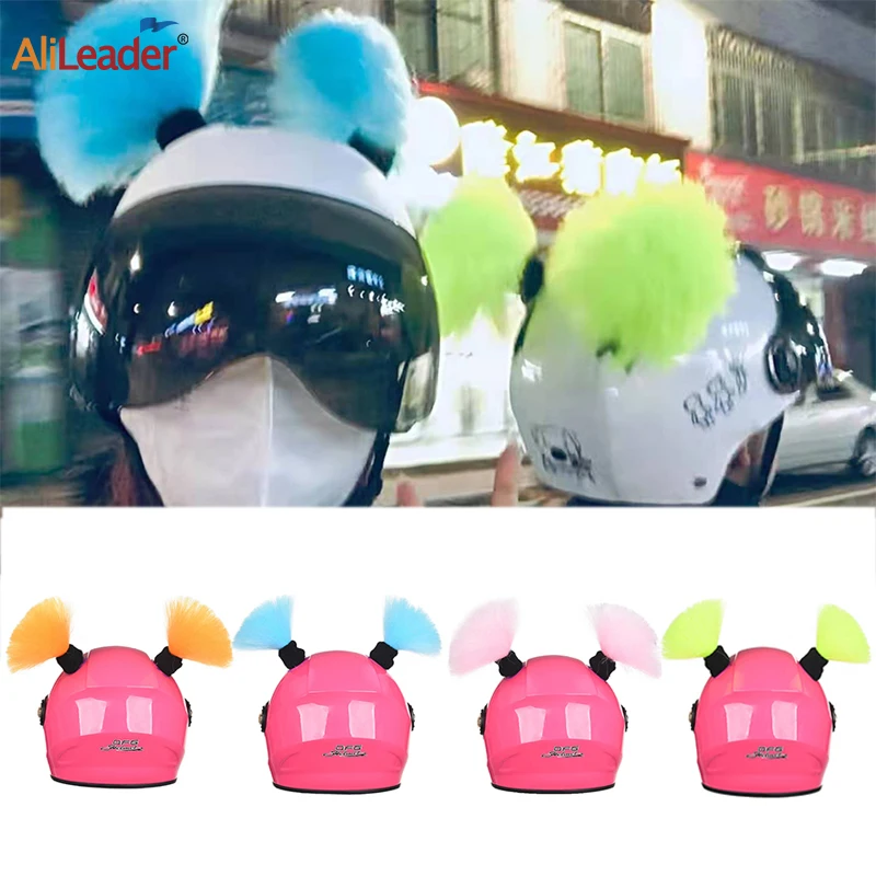 Шлем с двойными косами для конского хвоста аксессуары волос мотошлема оплетка