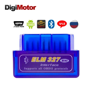 Bluetooth-совместимый V1.5 OBD2 ELM327 Автомобильный сканер Android Крутящий момент автоматический диагностический Датчик сканирования