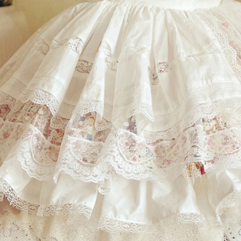 

Flower Girls Dresses Illusion Short Embroidery Tulle Lace O-Neck Knee-Length Luxury White Button Kids Party Princess Gown F538