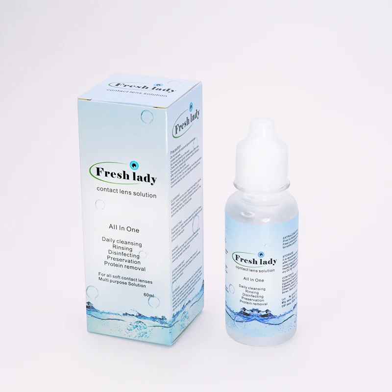 

60ml Lens Solution Eye Liquid for Contact Lenses Cleaning Health Care Portable Travelling Outdoor Eye Care Solution