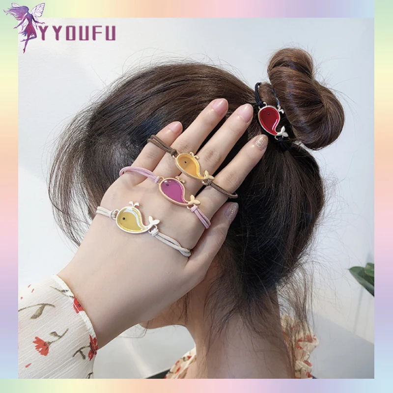 YYOUFU новый мультфильм Корея маленький свежий КИТ головы Веревка хвост держатель