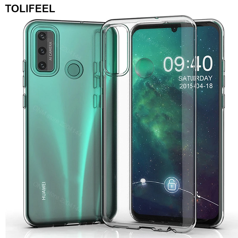 Чехол для Huawei P Smart 2021 силиконовый прозрачный бампер из ТПУ мягкий чехол 2020