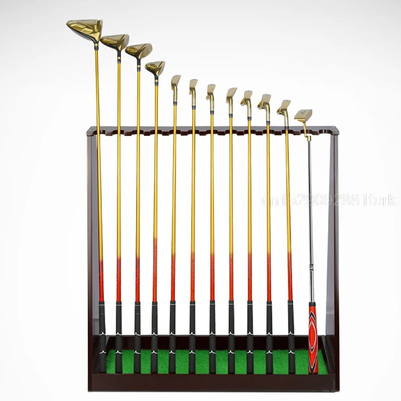 Pgm гольф клуб Дисплей стойки прочная масивная древесина для хранения 13 Клюшки