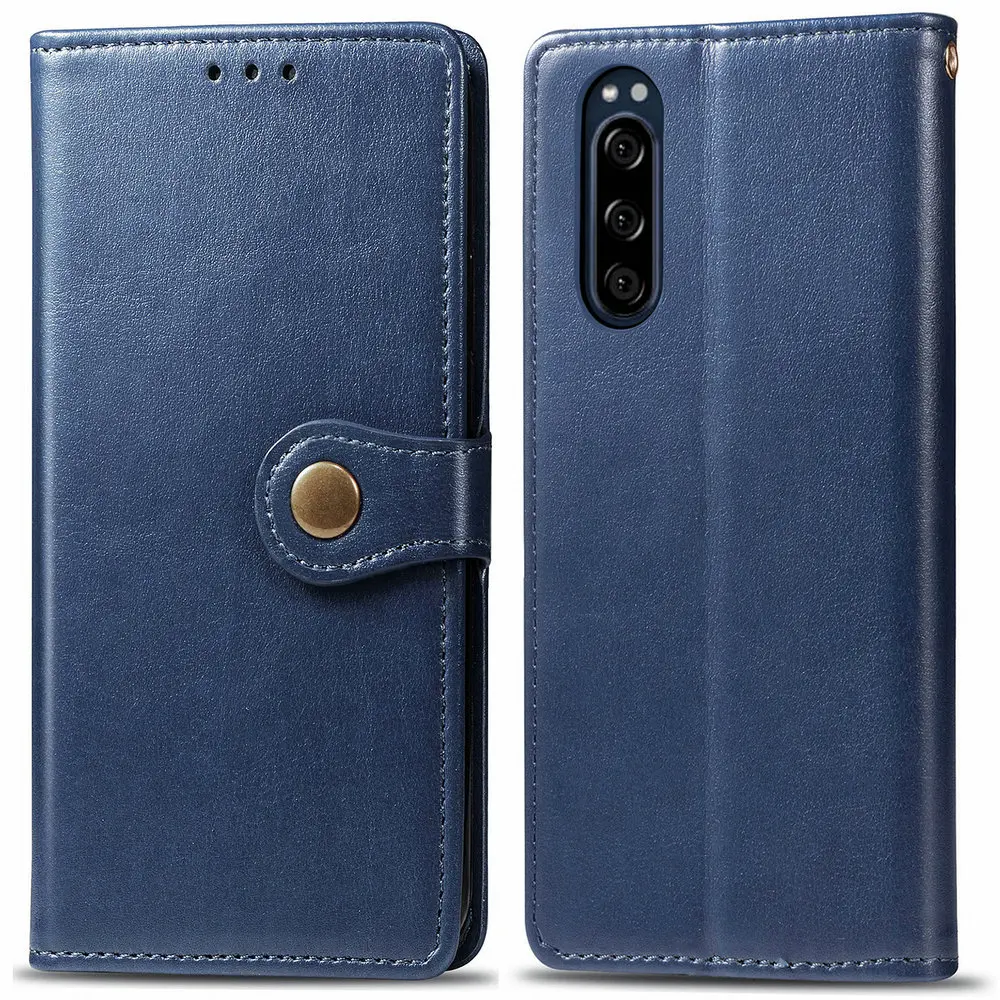 

NEW Flip Case 360 Protect for Sony Xperia 10 III 5G Case Luxury Concise Leather Wallet for Sony Xpiera 1 II L4 8 5 1ii 10iii Cov