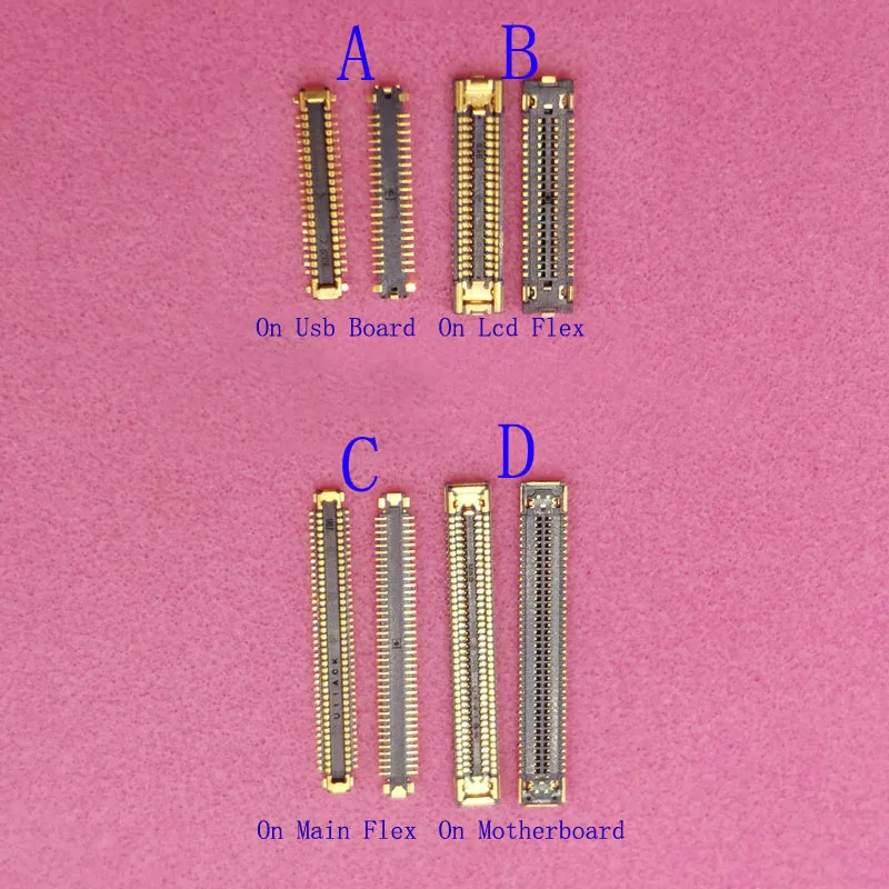 

10Pcs LCD Display Screen Flex FPC Connector For Samsung Galaxy A526 A525 A525F A72 A725 A725F A52 A526F Plug On Board 40 78 Pin
