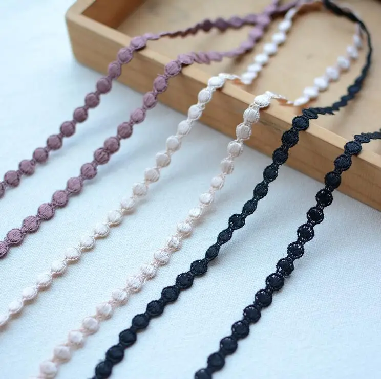 5 м/лот ширина 8 мм кружевная отделка с изящными цветами Водорастворимая лента