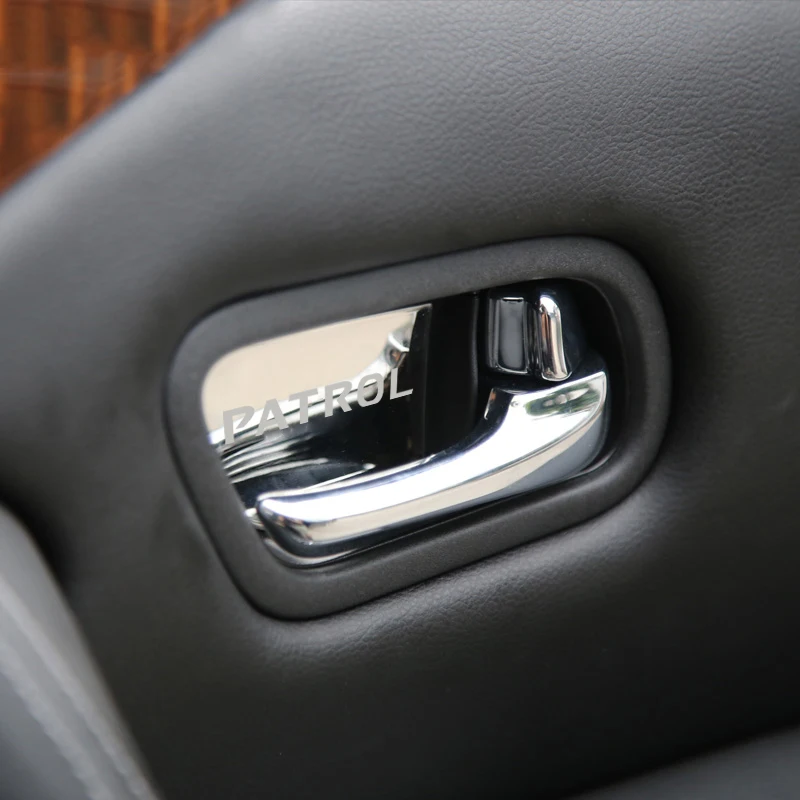 4 шт. нержавеющая сталь салона автомобиля Дверная ручка орнамент Стикеры для Nissan