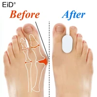 eid 2pcs silicone toe separator bunion splint hallux valgus orthosis correction overlapping spreader foot protector inserts