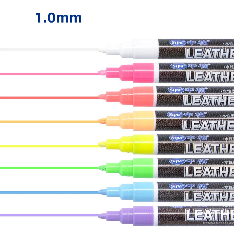 Маркеры для одежды белые стираемые кожаные маркеры 8 цветов|Фломастеры| |