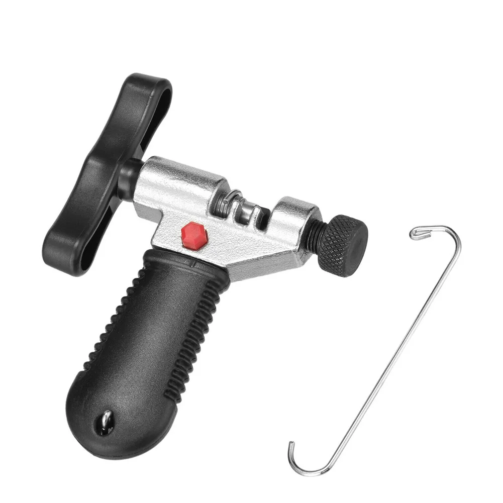 

Bicycle Chain Breaker Splitter Bike Hand Repair Removal Tool Pin Service W/H Stainless Steel Link Hook & Spare Breaker Pin