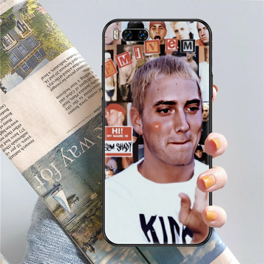 Чехол Rapper Eminem для телефона Xiaomi Mi Max Note 3 A2 A3 8 9 9T 10 Lite Pro Ультрачерный красивый чехол