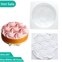 spiral cake mold trayssilicone baking pan food grade free not sticky mould suitable for mousseice creamcheesecake