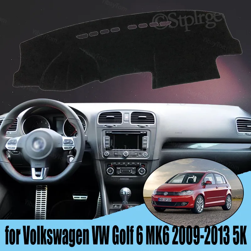 

For Volkswagen VW Golf 6 MK6 2009-2013 5K Right Left Hand Drive Good Polyester Material Anti Light Car Dashboard Cover Mat