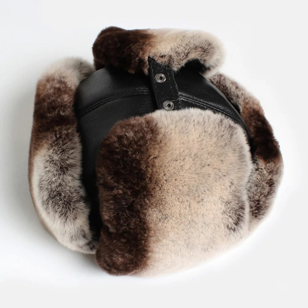 Новинка зимние мужские шапки из натуральной овечьей шкуры 100% натуральная теплая