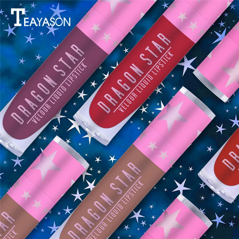 Матовая губная помада 15 цветов макияж губ водостойкая бархатная мерцающие