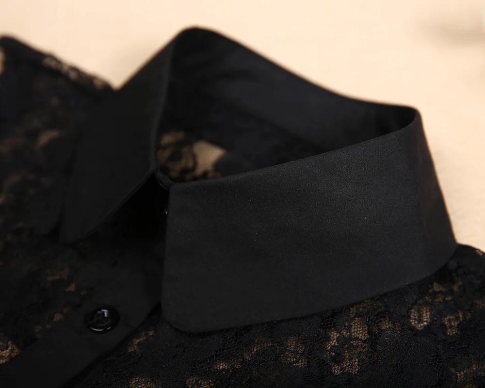 Linbaiway Кружева цветочные искусственные ошейники для собак женская блузка рубашка