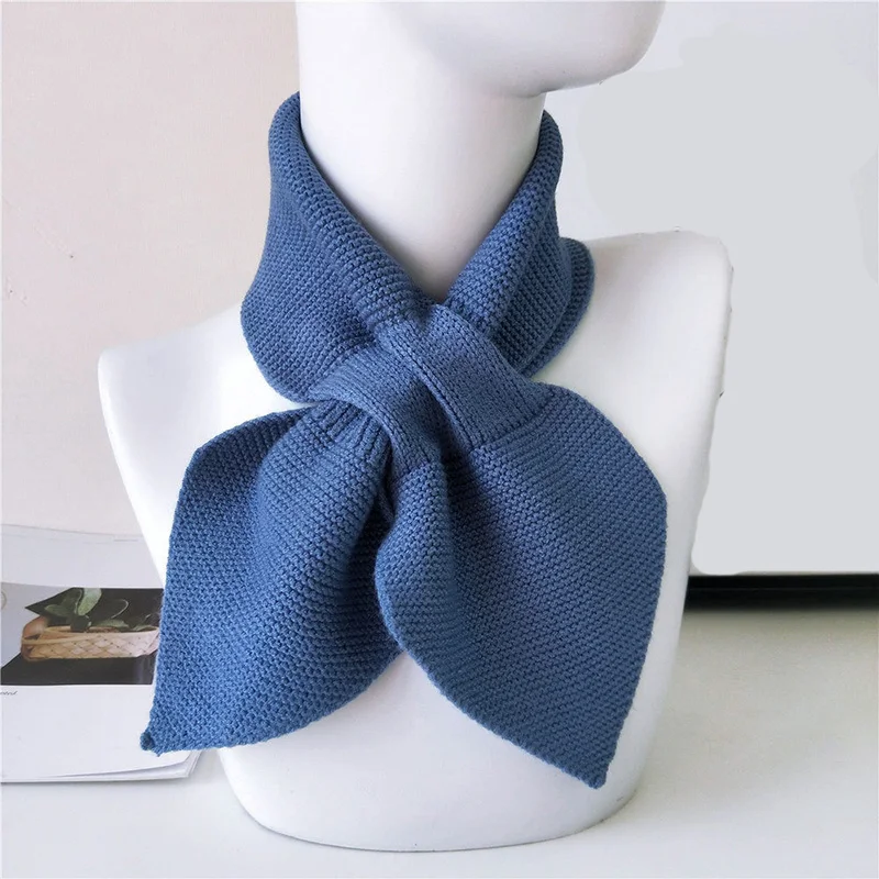 Шарф-шаль Женский вязаный розовый теплый зимний трикотажный шарф женский |