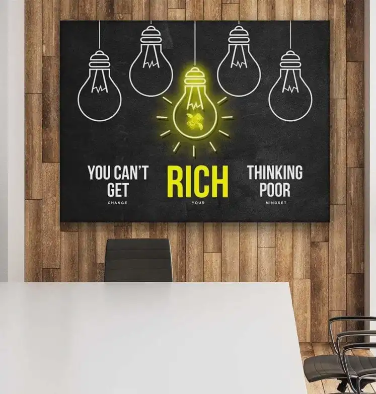 Домашнее украшение богатый холст лампа мультяшная живопись настенный плакат