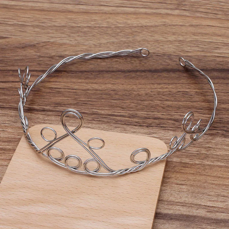 6 шт набор ручных Проводные диадемы свадебный головной убор витой колье чокер