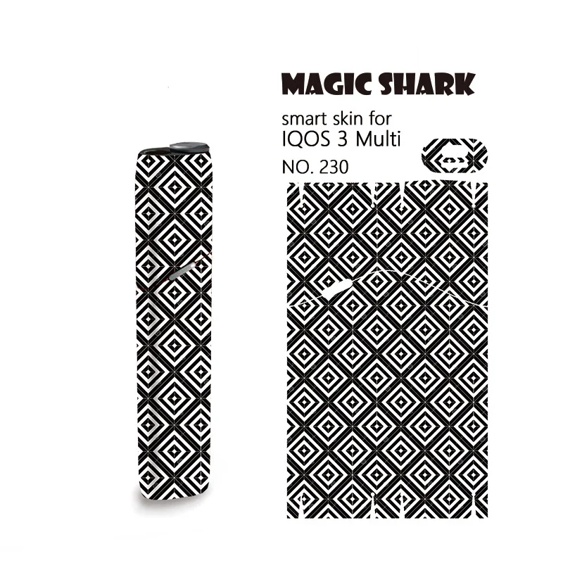 Magic Shark Stereo Flower Dots Dreamy Electronic Cigarette Film Sticker For IQOS 3 Multi Sleeve Case Protective Cover | Мобильные