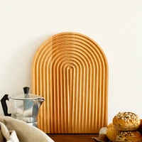 japanese style wooden chopping board beech solid wood creative chopping board household fruit cake tray sushi bread board