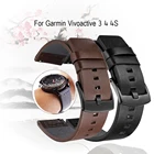 Ремешок из масляной кожи для наручных часов Garmin Vivoactive 4 4S  Vivomove 3, 3S, в роскошном стиле, быстросъемный браслет для наручных часов