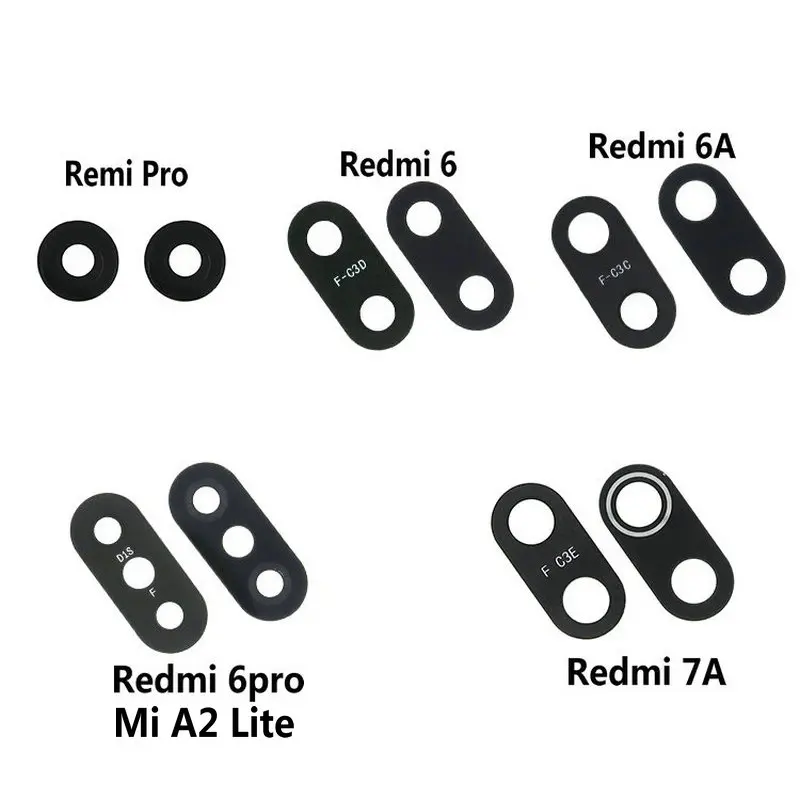 1 шт. новое стекло для задней камеры и клейкая наклейка для Xiao mi Red mi 6A/Red mi 6/6pro mi A2 Lite/7A/pro/Note 5/Note 5A