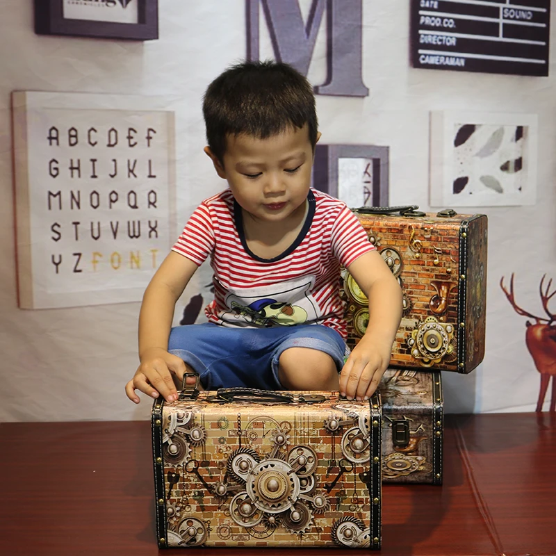 Органайзер для хранения косметики Ретро Чехол костюма ящик деревянная коробка