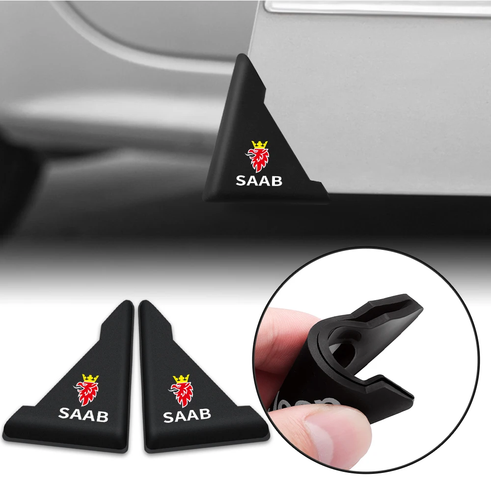 

1Pair Car Door Corner Cover Bumper Crash Scratch Protector Badge For Saab 93 95 Saab 9-3 9-5 900 9000 Car Styling Accessories