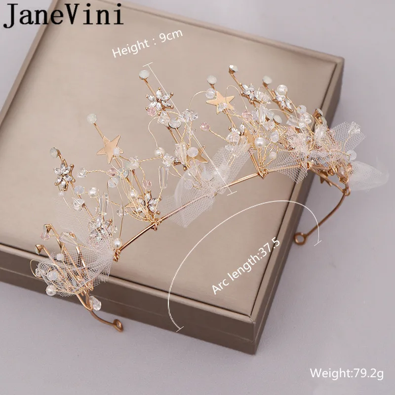 Тиары-короны с жемчугом в стиле барокко для невесты | Украшения и аксессуары