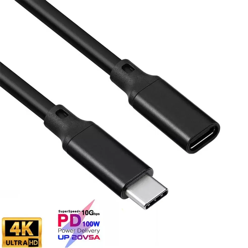 0.5M 1M 2M 3M 5M USB C Extension Cable Type C Extender Cord Thunderbolt 3 for Nintendo Switch MacBook Pro Google Pixel 3 2