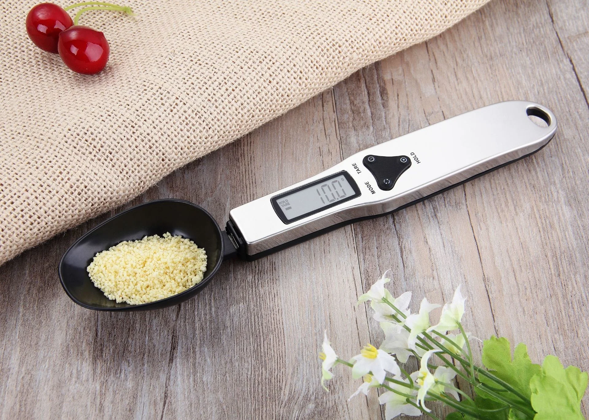 

Measuring Spoon 500g/0.1g Portable LCD Digital Kitchen Scale Gram Electronic Spoon Weight Volumn Food Scale