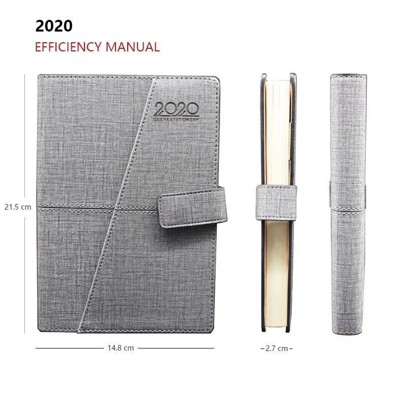 Записная книжка в европейском стиле модная с ежемесячной целью и ежедневным