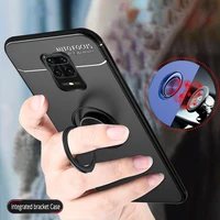 metal ring shockproof cases for xiaomi redmi note 9s 9 pro max 9a 9c soft tpu magnetic car stand phone case cover coque