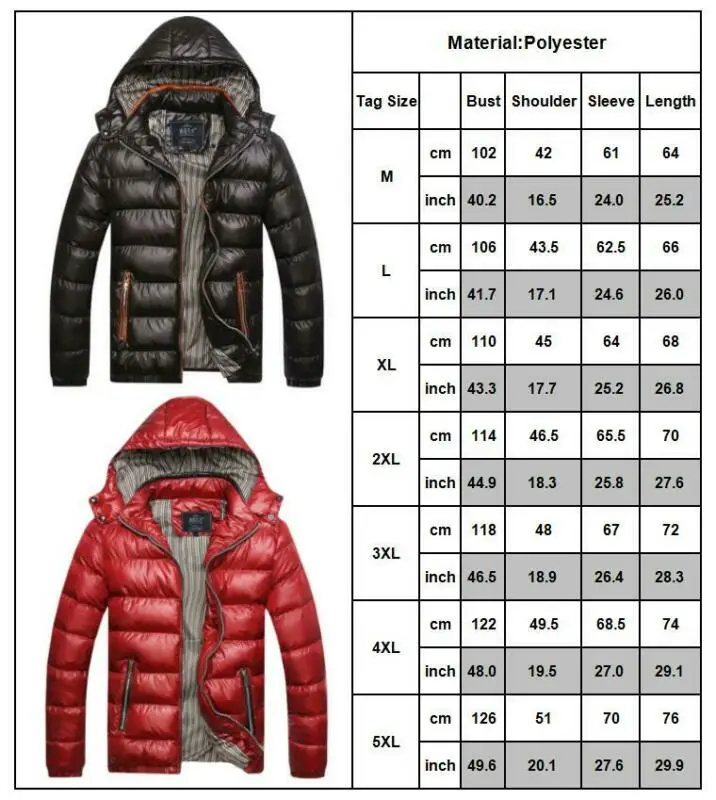

Fashion Mens Warmer Quilted Duck Down Padded Bubble Puffer Jacket Coat Parka Overcoat New Style