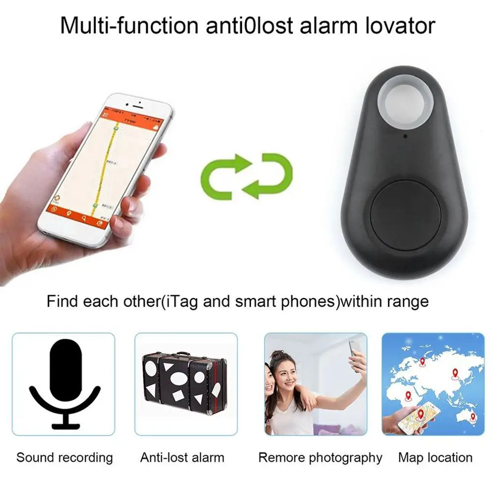 

Smart Wireless Tracer 4.0 Gps Locator Alarm Mini Tag Anti Lost Itag Alarm For Wallet Key Dog Iphone 7 Smart Finder