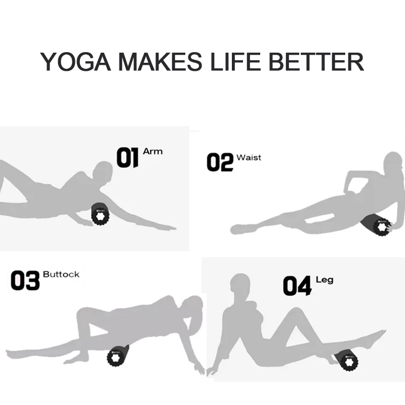 Массажер-ролик для пилатеса пенопластовый Массажер релаксации мышц занятий