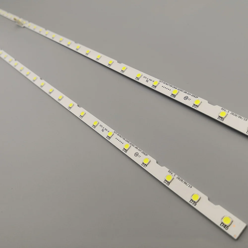 Светодиодная подсветка полосы 40 LED для Samsung 55 &quotТВ UN55NU7300F UE55NU7105 AOT_55_NU7300_NU7100 55NU710C
