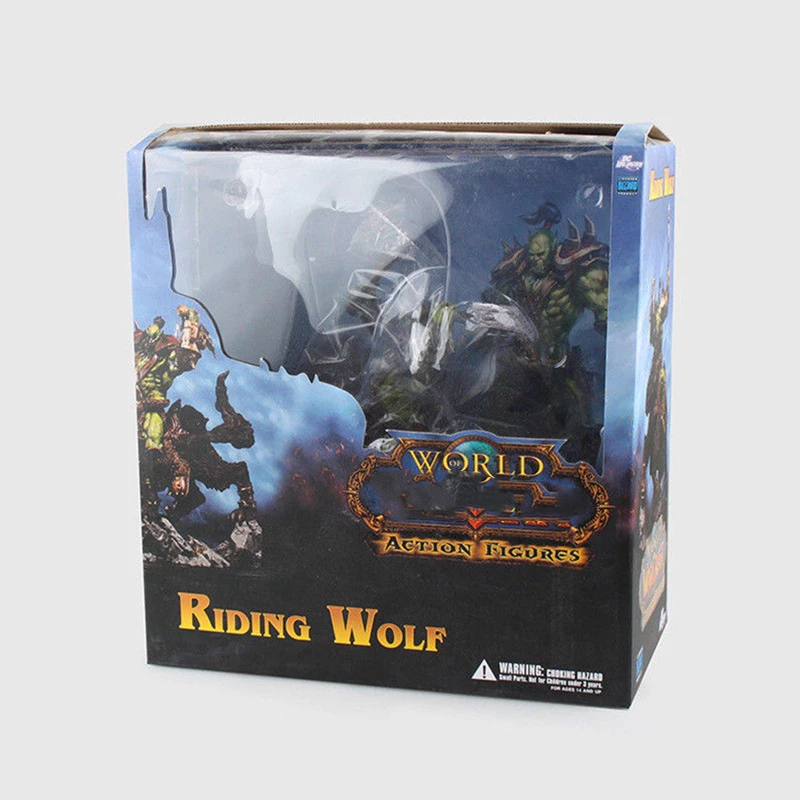 Wow Raider Riding Wolf Orcus фигурка игрушечная статуэтка аниме Коллекционная модель игрушка