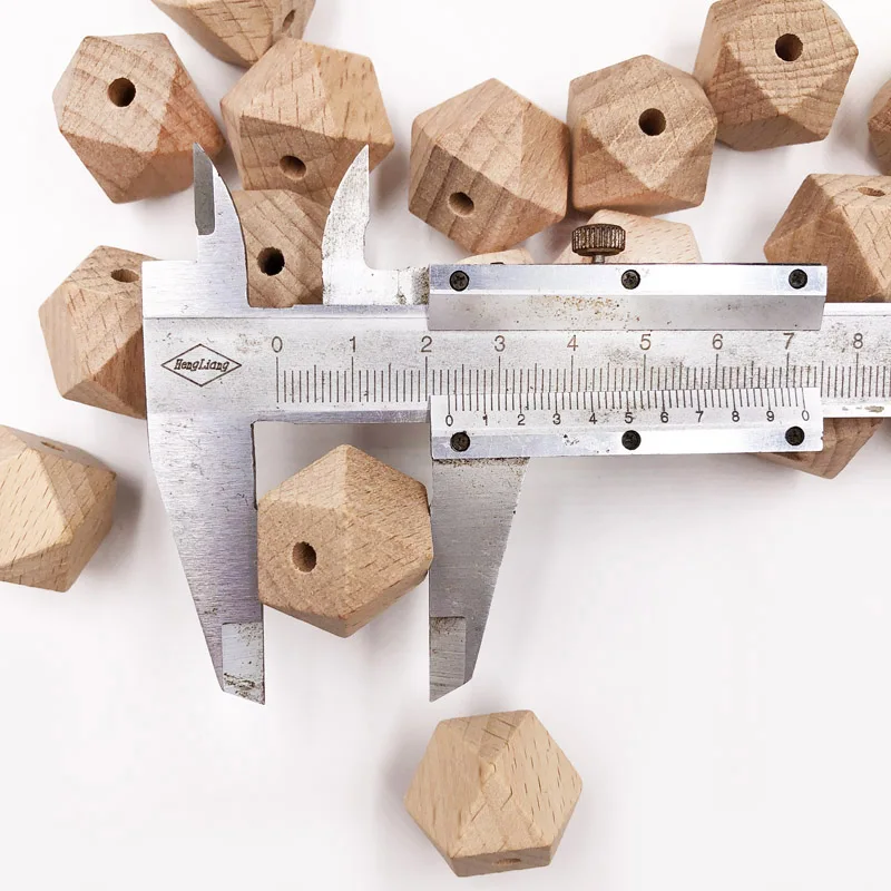 Бусины деревянные восьмиугольные 10-20 мм | Украшения и аксессуары