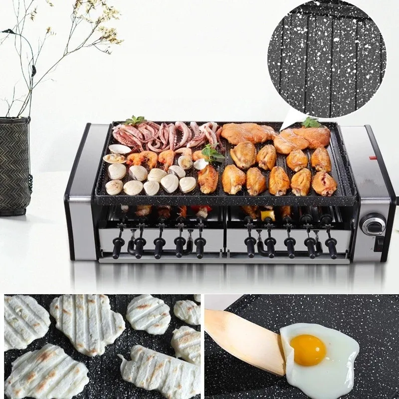 

electric barbecue machine grill Household Korean barbecue Oven double-layer
