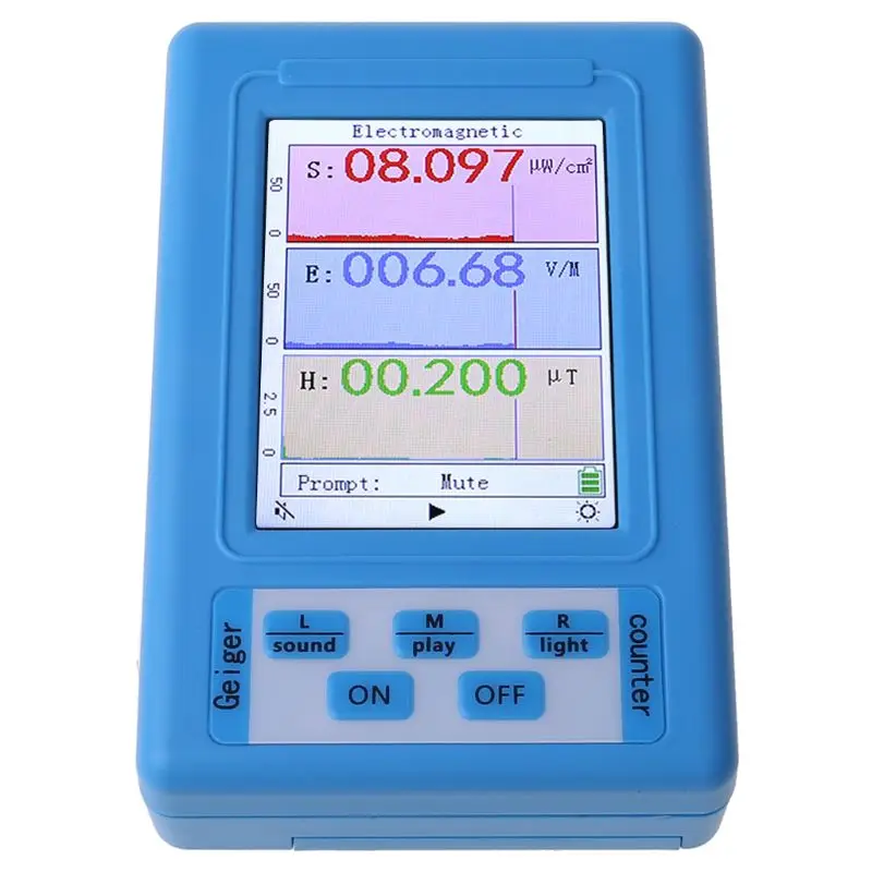 Electromagnetic Radiation Detector EMF Meter Dosimeter Monitor Tester BR-9A | Инструменты