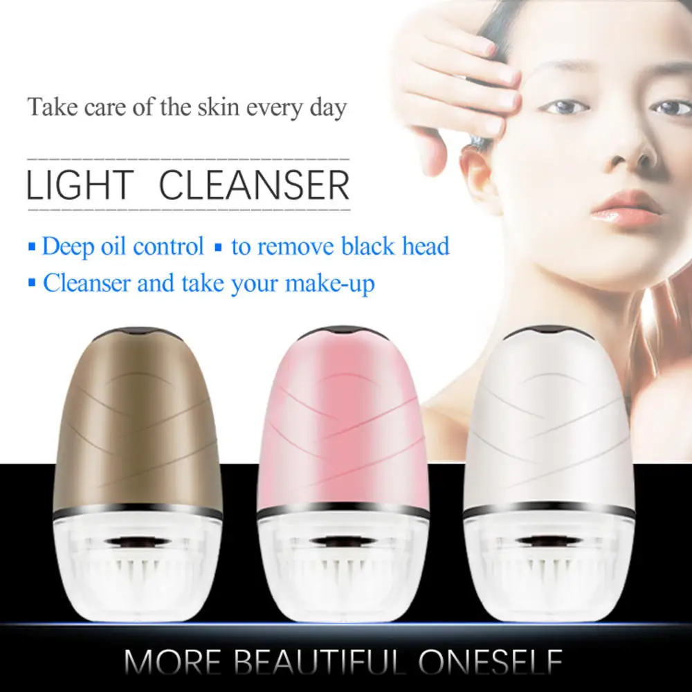 

Silicone Face Washing Machine Cleansing Instrument Electric Rotating Cleaning Brush Facial Pore Cleaning Beauty Instrument