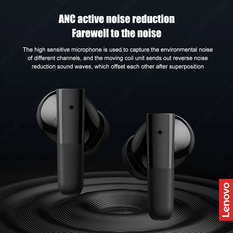 Беспроводные наушники Lenovo LP3 ANC TWS Bluetooth 5 2 наушники-вкладыши с активным
