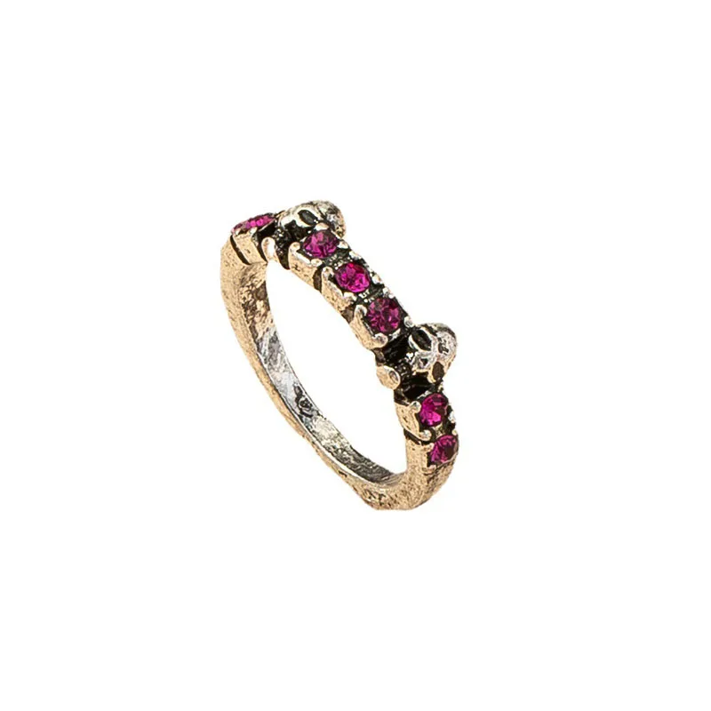 

2021 Ins Trendy Punk Hip-hop Rock Skull Head Finger Band Knuckle Midi Rings Vintage Korean Fashion Women Party Jewelry