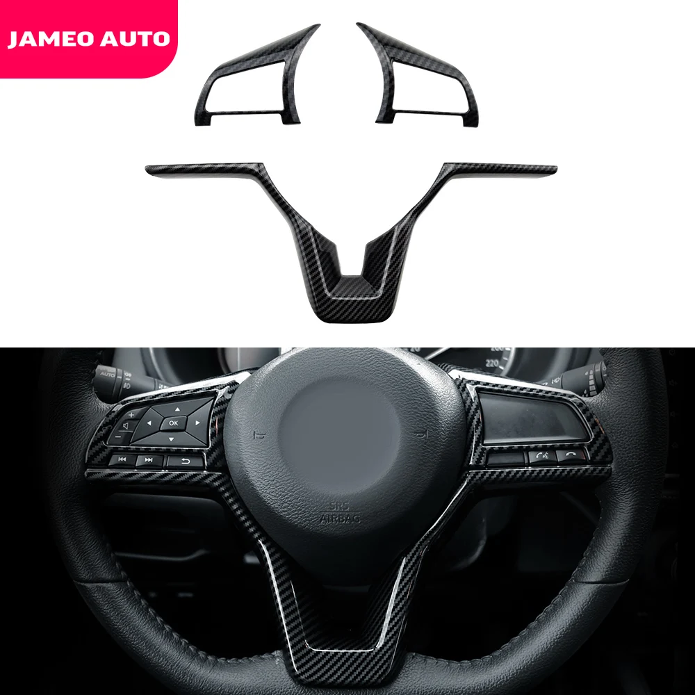 

Car Accessories for Nissan X-Trail T32 Rogue Kicks 2017-2021 Qashqai J11 Altima 2019-2021 Steering Wheel Covers Trim Stickers