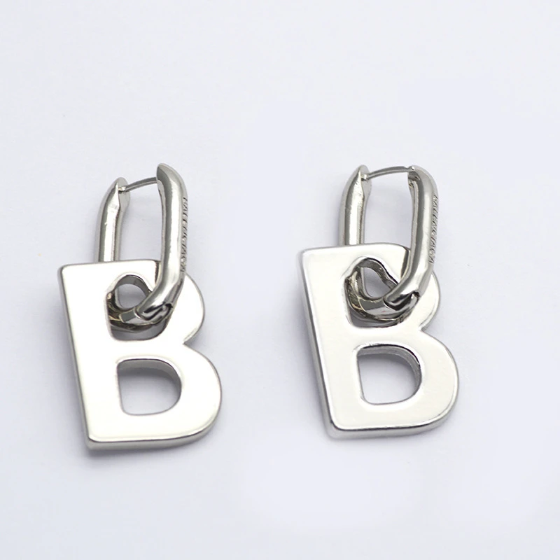 

2021 Trendy Big Gold Color Drop Earrings For Women Personality Letter Earrings 2021 Trend Jewlery