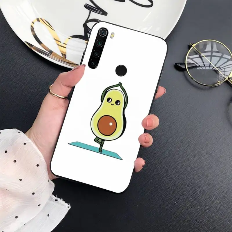 

Green Avocado funny cartoon fruit Phone Case For Xiaomi Redmi 7 8 9t a3Pro 9se k20 mi8 max3 lite 9 note 9s 10 pro